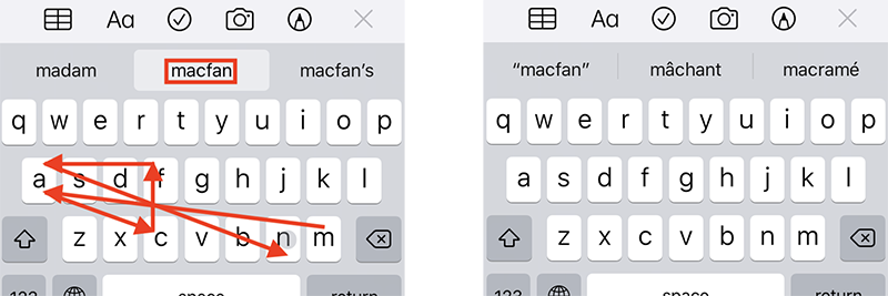 なぞり入力 で英単語を素早く入力する Macfan