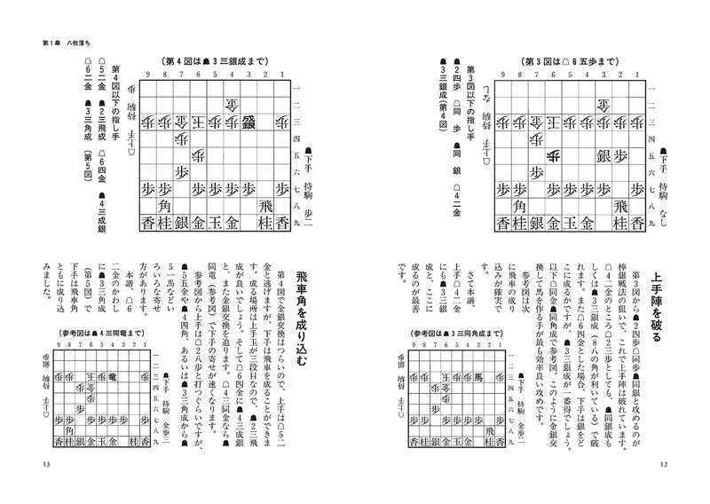 本 新・駒落革命 二枚落ち飛車香落ち飛車落ち角落ち。藤井