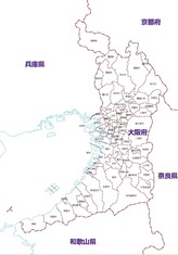 027大阪府 白地図データ マイナビブックス