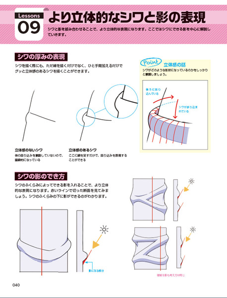 デジタルツールで描く 服のシワと影の描き方 マイナビブックス