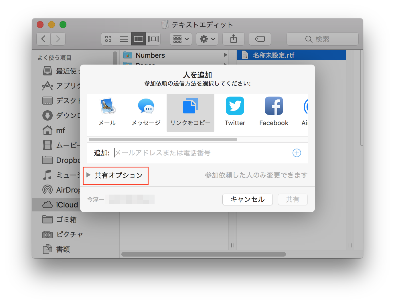 新機能 Icloudドライブのファイルをリンクで共有 を試す Macfan