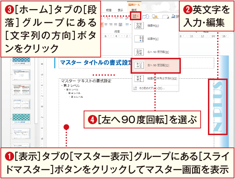 Powerpointで縦書き 意外と使える縦横の合わせ技 Tech Book Zone Manatee